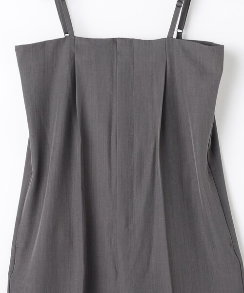 NICOLE CLUB（ニコル　クラブ）の「【ZELDA】キャミソールサロペット（サロペット/オーバーオール・レディース・ライトグレー/ブラック・M）」の16枚目の写真