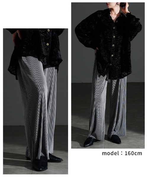 Sawa a la mode(サワアラモード)の「プリーツワイドパンツ(その他パンツ・レディース・グレー/ベージュ/ブラック・FREE)」の10枚目の写真