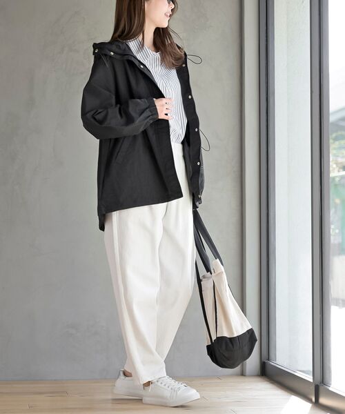 rps（アールピーエス）の「ナイロンワッシャーマウンテンパーカー（マウンテンパーカー・レディース・ライトカーキ/ブラック/アイボリー・フリー）」の18枚目の写真