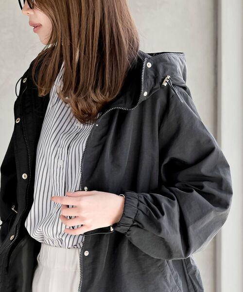 rps（アールピーエス）の「ナイロンワッシャーマウンテンパーカー（マウンテンパーカー・レディース・ライトカーキ/ブラック/アイボリー・フリー）」の20枚目の写真