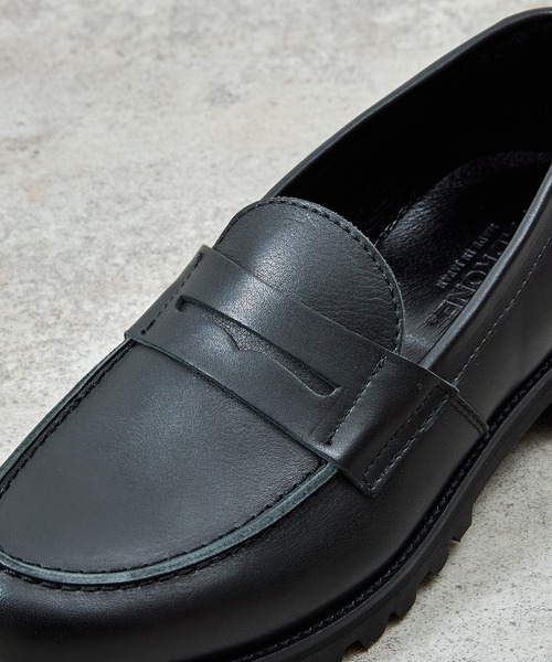 PADRONE（パドローネ）の「PADRONE パドローネ / Ex. LOAFERS with VIBRAM SOLE ビブラムソールオイルレザーコインローファー / PA8587-2311（ローファー・メンズ・ダークブラウン/ブラック・42/41/40/43）」の7枚目の写真