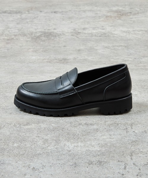 PADRONE（パドローネ）の「PADRONE パドローネ / Ex. LOAFERS with VIBRAM SOLE ビブラムソールオイルレザーコインローファー / PA8587-2311（ローファー・メンズ・ダークブラウン/ブラック・42/41/40/43）」の8枚目の写真