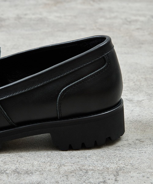 PADRONE（パドローネ）の「PADRONE パドローネ / Ex. LOAFERS with VIBRAM SOLE ビブラムソールオイルレザーコインローファー / PA8587-2311（ローファー・メンズ・ダークブラウン/ブラック・42/41/40/43）」の9枚目の写真