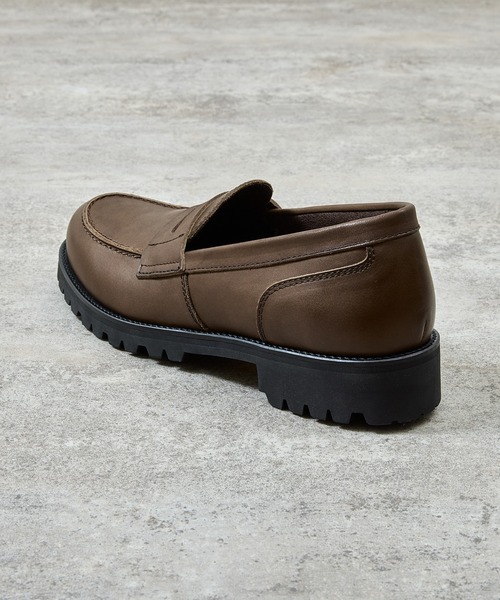 PADRONE（パドローネ）の「PADRONE パドローネ / Ex. LOAFERS with VIBRAM SOLE ビブラムソールオイルレザーコインローファー / PA8587-2311（ローファー・メンズ・ダークブラウン/ブラック・42/41/40/43）」の20枚目の写真