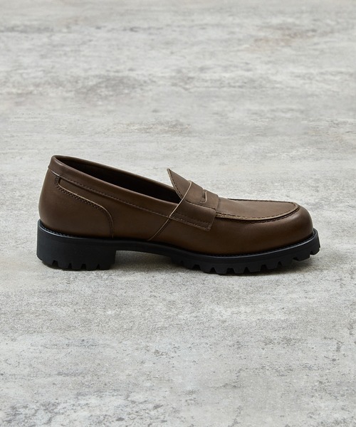 PADRONE（パドローネ）の「PADRONE パドローネ / Ex. LOAFERS with VIBRAM SOLE ビブラムソールオイルレザーコインローファー / PA8587-2311（ローファー・メンズ・ダークブラウン/ブラック・42/41/40/43）」の22枚目の写真
