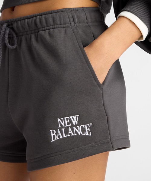 NEW BALANCE(ニューバランス)の「Tracksideフレンチテリーショーツ(その他パンツ・レディース・サンドグレー/スミクロ・X-LARGE/LARGE/MEDIUM/SMALL)」の5枚目の写真