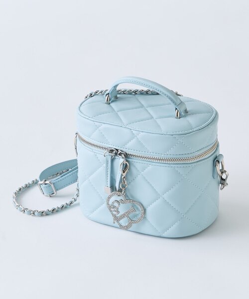 OLIVE des OLIVE(オリーブデオリーブ)の「【Belle Charme】Glitter Logo Quilted Vanity(ショルダーバッグ・レディース・ピンク/アイボリー/ブラック/ラベンダー/サックスブルー・FREE)」の3枚目の写真