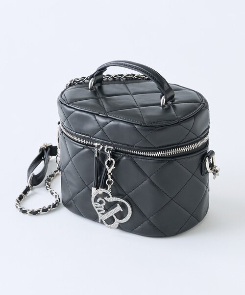 Belle Charme(ベルシャルム)の「【Belle Charme】Glitter Logo Quilted Vanity(ショルダーバッグ・レディース・ピンク/アイボリー/ブラック/ラベンダー/サックスブルー・FREE)」の15枚目の写真