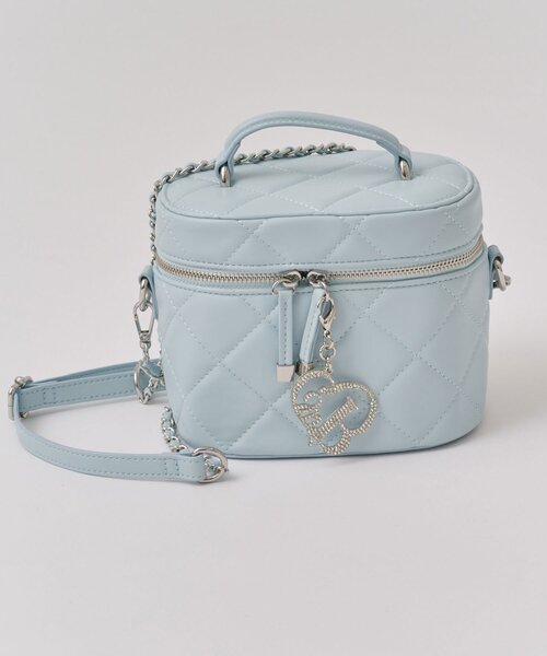Belle Charme(ベルシャルム)の「【Belle Charme】Glitter Logo Quilted Vanity(ショルダーバッグ・レディース・ピンク/アイボリー/ブラック/ラベンダー/サックスブルー・FREE)」の10枚目の写真