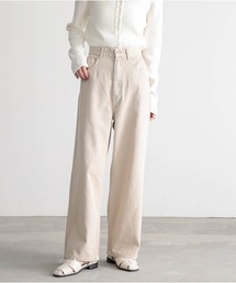 for c（フォーシー）の「[低身長 高身長向けサイズ有]ワイドストレートデニムパンツ【サスティナブル】（デニムパンツ）」