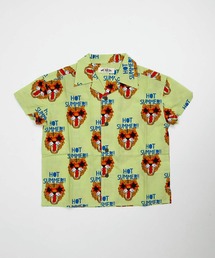 MAKE YOUR DAY（メイクユアデイ）の「文字とトラ柄綿麻半袖シャツ■パパサイズ（シャツ/ブラウス）」