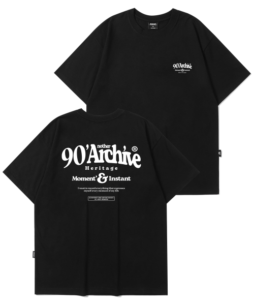 ANOTHER ARCHIVE(アナザーアーカイブ)の「90年代ヘリテージロゴ半袖Tシャツ_ネイビー(Tシャツ/カットソー・レディース・その他・LARGE)」の3枚目の写真