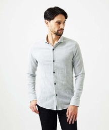 ジャージストライプ長袖シャツ