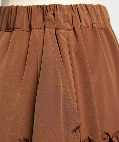 gomme(ゴム)の「ティアードスカート(スカート・レディース・ブラック/ブラウン・MEDIUM)」の17枚目の写真