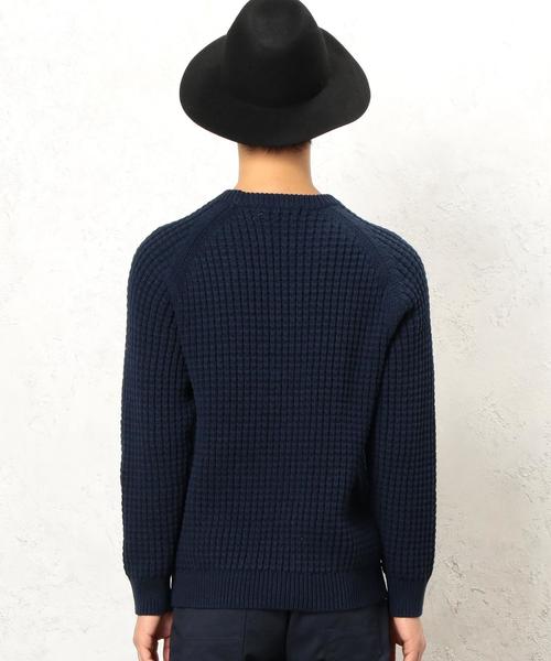 green label relaxing(グリーンレーベルリラクシング)の「KC BULKY CO/AC WFL C/N ニット◆(ニット/セーター・メンズ・ベージュ/ネイビー/ホワイト・MEDIUM/LARGE/SMALL/X-LARGE)」の4枚目の写真