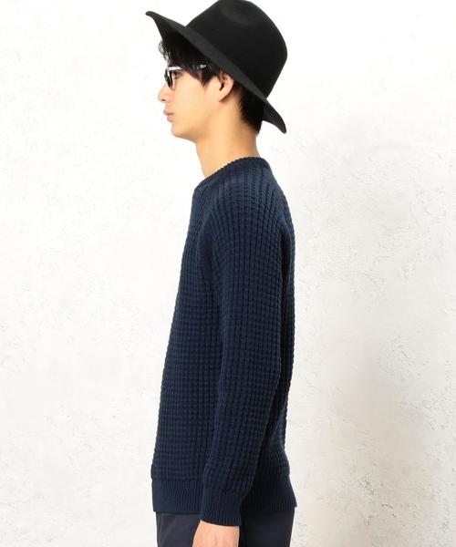 green label relaxing(グリーンレーベルリラクシング)の「KC BULKY CO/AC WFL C/N ニット◆(ニット/セーター・メンズ・ベージュ/ネイビー/ホワイト・MEDIUM/LARGE/SMALL/X-LARGE)」の6枚目の写真