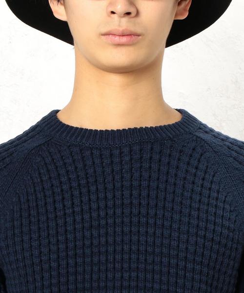 green label relaxing(グリーンレーベルリラクシング)の「KC BULKY CO/AC WFL C/N ニット◆(ニット/セーター・メンズ・ベージュ/ネイビー/ホワイト・MEDIUM/LARGE/SMALL/X-LARGE)」の8枚目の写真