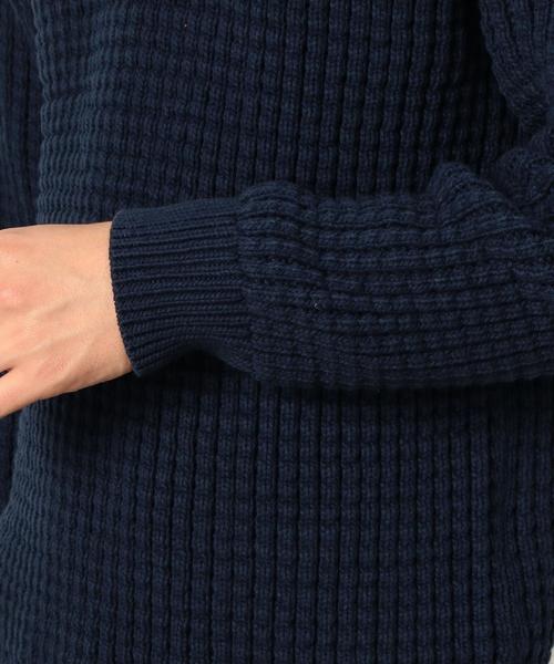 green label relaxing(グリーンレーベルリラクシング)の「KC BULKY CO/AC WFL C/N ニット◆(ニット/セーター・メンズ・ベージュ/ネイビー/ホワイト・MEDIUM/LARGE/SMALL/X-LARGE)」の9枚目の写真