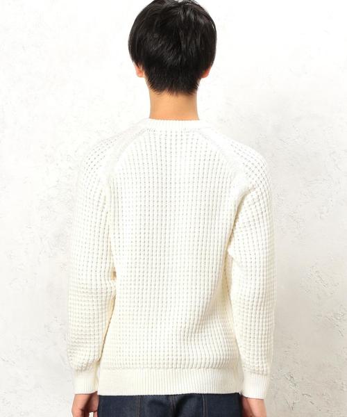 green label relaxing(グリーンレーベルリラクシング)の「KC BULKY CO/AC WFL C/N ニット◆(ニット/セーター・メンズ・ベージュ/ネイビー/ホワイト・MEDIUM/LARGE/SMALL/X-LARGE)」の14枚目の写真