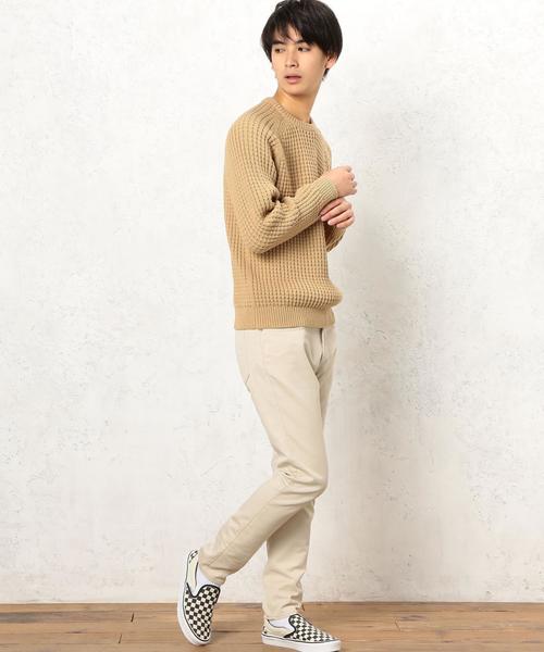 green label relaxing(グリーンレーベルリラクシング)の「KC BULKY CO/AC WFL C/N ニット◆(ニット/セーター・メンズ・ベージュ/ネイビー/ホワイト・MEDIUM/LARGE/SMALL/X-LARGE)」の11枚目の写真