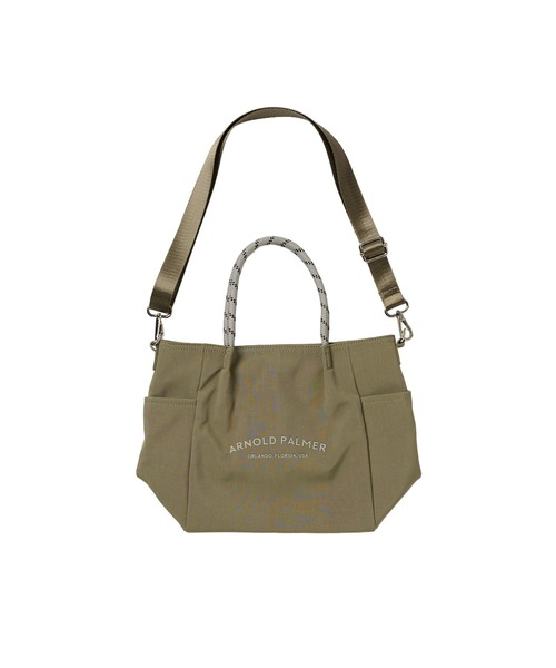 Arnold Palmer（アーノルドパーマー）の「2WAY シェア ロープトート（トートバッグ・レディース・ライトカーキ/ピンク/ブラック・F）」の2枚目の写真