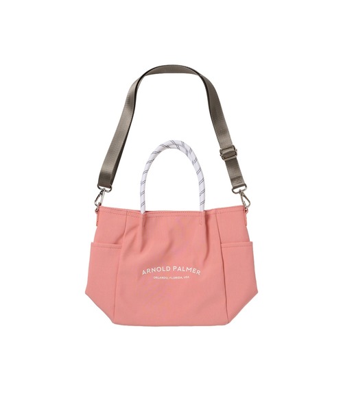 Arnold Palmer（アーノルドパーマー）の「2WAY シェア ロープトート（トートバッグ・レディース・ライトカーキ/ピンク/ブラック・F）」の3枚目の写真