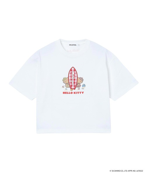 sanrio（サンリオ）の「MILKFED. × HELLO KITTY SUN-KISSED SURF S/S TEE（Tシャツ/カットソー・レディース・ホワイト/ブラック・ONE SIZE）」の15枚目の写真