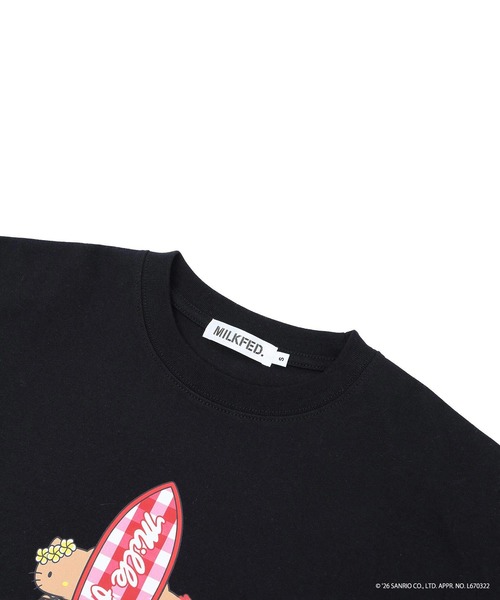sanrio（サンリオ）の「MILKFED. × HELLO KITTY SUN-KISSED SURF S/S TEE（Tシャツ/カットソー・レディース・ホワイト/ブラック・ONE SIZE）」の19枚目の写真