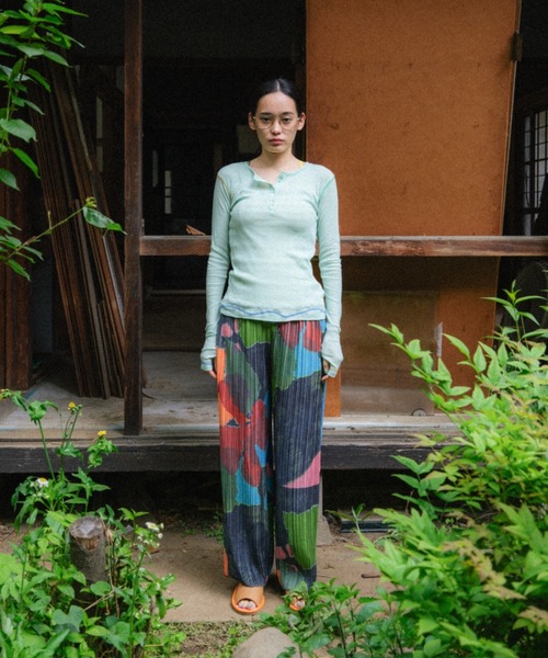 PAMM（パム）の「PAMMのサマー ロングT（Tシャツ/カットソー・レディース・ネイビー/アクア/オフホワイト・2/1）」の20枚目の写真