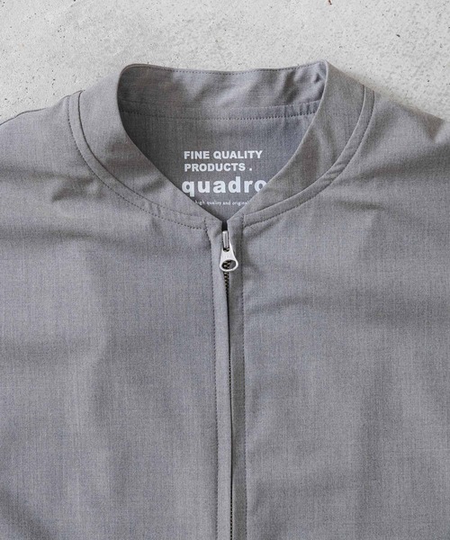 quadro（クオドロ）の「ヴィアトーレZIPシャツブルゾン（ブルゾン・レディース・チャコール/グレイッシュベージュ・FREE）」の10枚目の写真