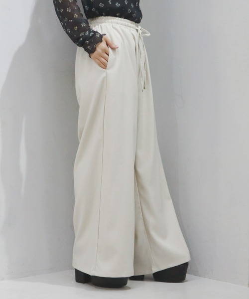 CECIL McBEE(セシルマクビー)の「リネンライクワイドイージーパンツ(その他パンツ・レディース・カーキ/アイボリー/ブラック/グレー・MEDIUM/LARGE)」の20枚目の写真
