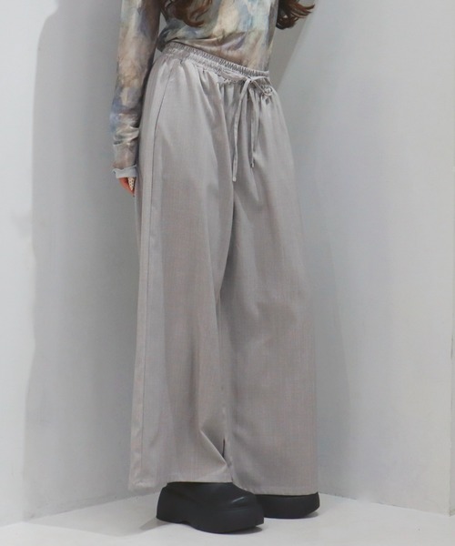 CECIL McBEE(セシルマクビー)の「リネンライクワイドイージーパンツ(その他パンツ・レディース・カーキ/アイボリー/ブラック/グレー・MEDIUM/LARGE)」の13枚目の写真