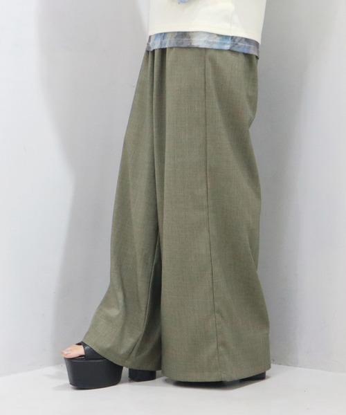 CECIL McBEE(セシルマクビー)の「リネンライクワイドイージーパンツ(その他パンツ・レディース・カーキ/アイボリー/ブラック/グレー・MEDIUM/LARGE)」の11枚目の写真