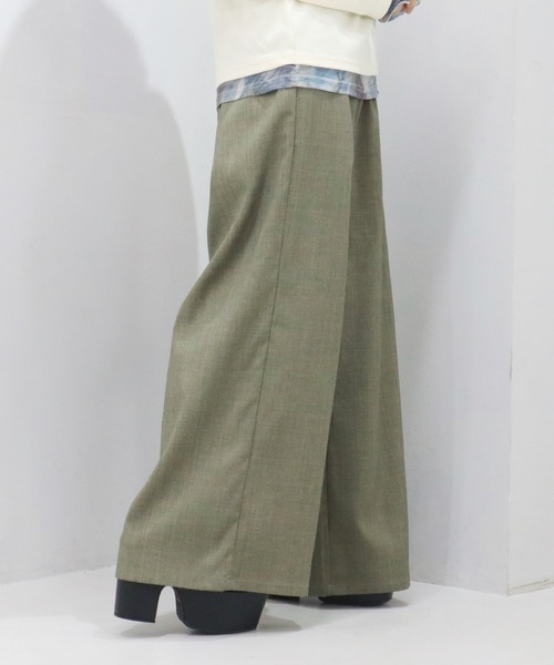 CECIL McBEE(セシルマクビー)の「リネンライクワイドイージーパンツ(その他パンツ・レディース・カーキ/アイボリー/ブラック/グレー・MEDIUM/LARGE)」の9枚目の写真
