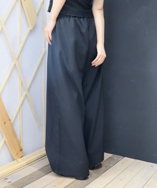 CECIL McBEE(セシルマクビー)の「リネンライクワイドイージーパンツ(その他パンツ・レディース・カーキ/アイボリー/ブラック/グレー・MEDIUM/LARGE)」の6枚目の写真