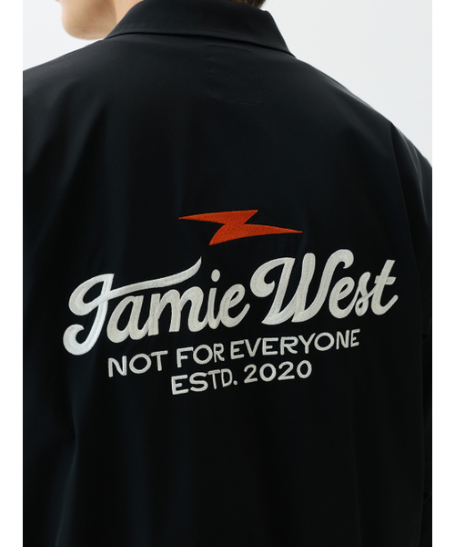 JAMIE WEST(ジェイミーウエスト)の「ディタッチャブルスリーブレトロレタリングジャンプスーツ(ブラック)(つなぎ/オールインワン・レディース・その他・MEDIUM/LARGE/X-LARGE)」の7枚目の写真