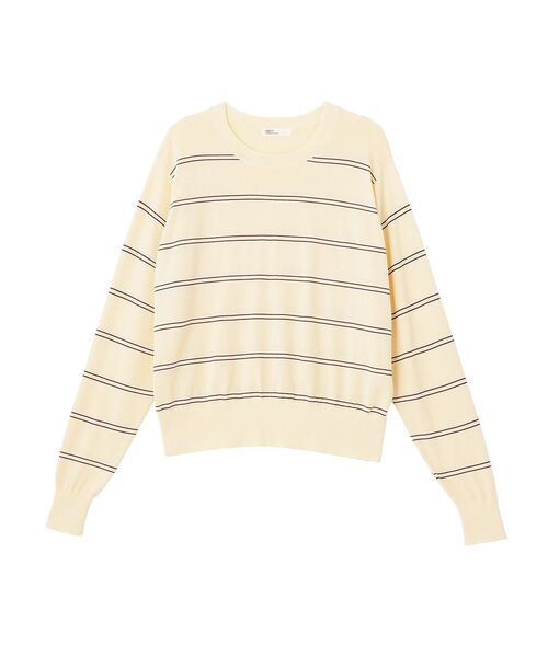 CRAFT STANDARD BOUTIQUE(クラフトスタンダードブティック)の「接触冷感 / ニットストール+プルオーバー(ニット/セーター・レディース・その他7/ライトグリーン/レッド/ライトベージュ・FREE)」の8枚目の写真