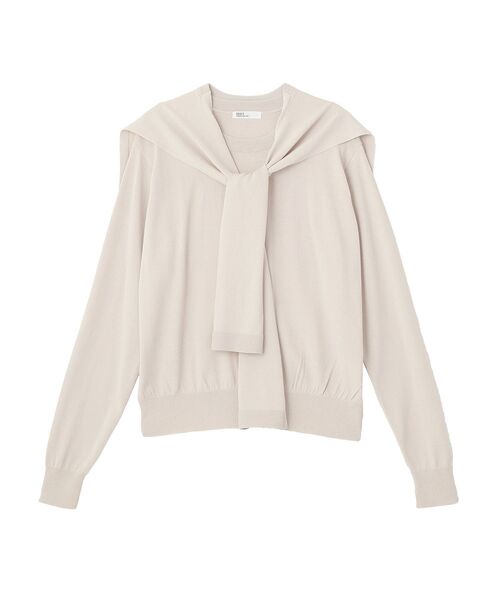 CRAFT STANDARD BOUTIQUE(クラフトスタンダードブティック)の「接触冷感 / ニットストール+プルオーバー(ニット/セーター・レディース・その他7/ライトグリーン/レッド/ライトベージュ・FREE)」の16枚目の写真