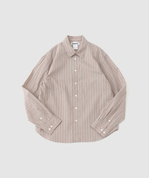 HOPE(ホープ)の「HOPE / ホープ FILE SHIRT VINTAGE BROWN STRIPE(シャツ/ブラウス)」