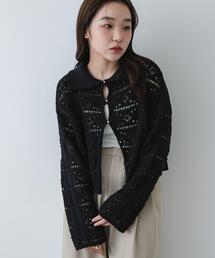 SENSE OF PLACE by URBAN RESEARCH | 『洗濯可』レースアミエリツキニットカーディガン(カーディガン/ボレロ)