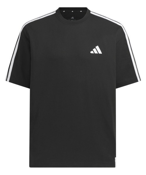 adidas(アディダス)の「アディダス adidas エッセンシャルズ プラス ルーズフィット スリーストライプス シングルジャージー半袖Tシャツ(Tシャツ/カットソー・メンズ・ブラック/ネイビー/ブラウン/ホワイト・S/M/3L/LL/L)」の22枚目の写真