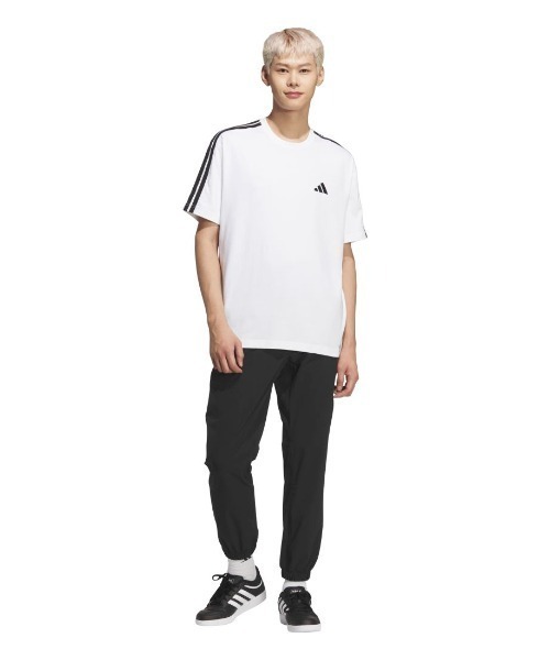 adidas(アディダス)の「アディダス adidas エッセンシャルズ プラス ルーズフィット スリーストライプス シングルジャージー半袖Tシャツ(Tシャツ/カットソー・メンズ・ブラック/ネイビー/ブラウン/ホワイト・S/M/3L/LL/L)」の10枚目の写真