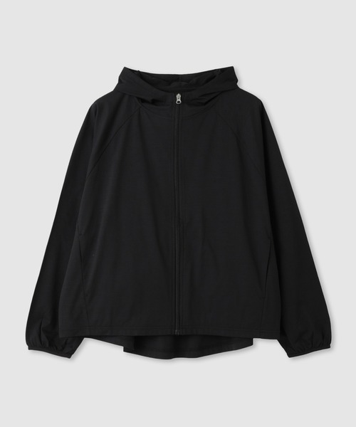 NAVY(ネイビー)の「【SARARI /サラリ】 天竺 UVカット ジップアップパーカー UVカット 吸水速乾(パーカー・レディース・グレー/ブラック/ブルーグリーン/ホワイト/ピンク・M/L/XL)」の22枚目の写真