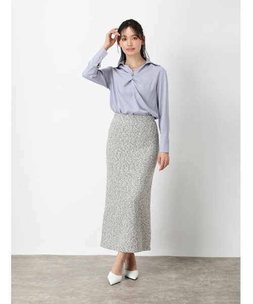 fifth（フィフス）の「ツイード風MIXスラブナロースカート（スカート・レディース・ベージュ/その他・M）」の16枚目の写真