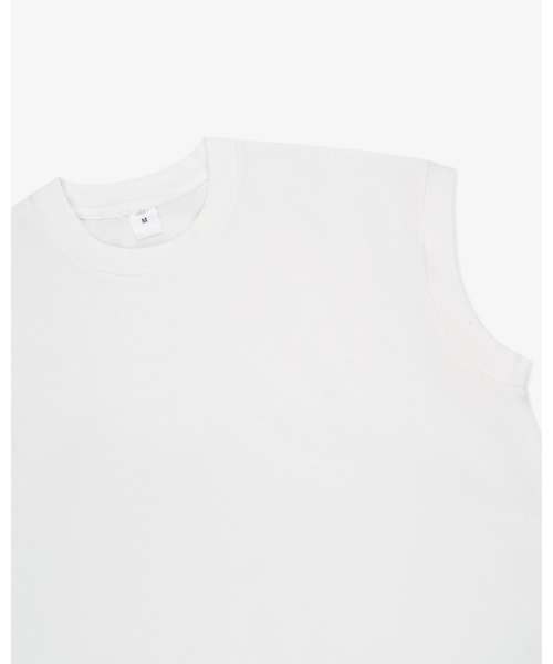 FRONT 11201(フロントワンワントゥーオーワン)の「Soft Sleeveless T-shirt(Tシャツ/カットソー・メンズ・ブラック/ホワイト/ネイビー・XL/L/M/S/XS)」の6枚目の写真