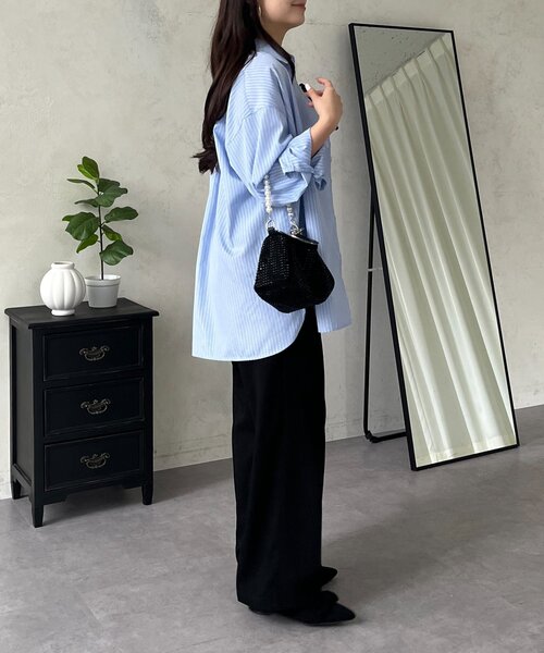 prose verse（プロズヴェール）の「ポケットメタルチャームオーバーサイズシャツ（シャツ/ブラウス・レディース・オフホワイト/ブルー系その他4/サックスブルー/ピンク系その他/イエロー系その他・FREE）」の16枚目の写真