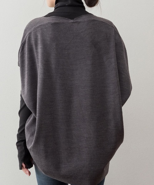 aity(アイティ)の「M-5L バルーンVネックベスト(ベスト・レディース・杢グレー/ブラック・4L~5L/LL~3L/M~L)」の11枚目の写真