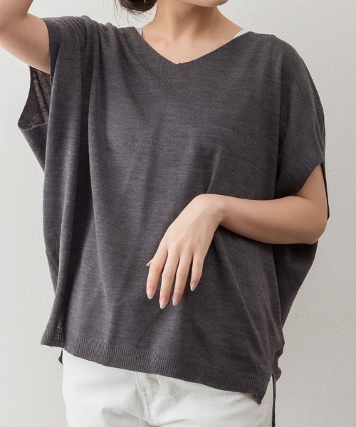 aity(アイティ)の「M-5L バルーンVネックベスト(ベスト・レディース・杢グレー/ブラック・4L~5L/LL~3L/M~L)」の12枚目の写真