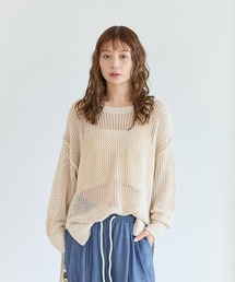 BAYFLOW | [春まで活躍する]メッシュニットプルオーバー(ニット/セーター)