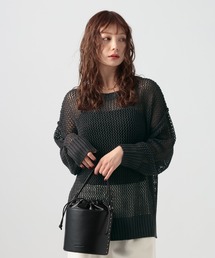 BAYFLOW（ベイフロー）の「[春まで活躍する]メッシュニットプルオーバー（ニット/セーター）」